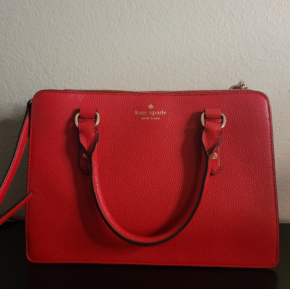 KATE SPADE LEATHER MULBERRY STREET LISE SATCHEL - Picture 2 of 16